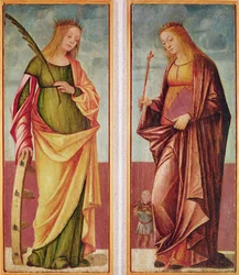 Santa Catalina de Alejandría y Santa Paraceve o Veneranda